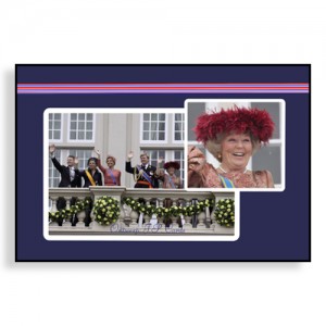 Fotokaart 05/16 ~ Koningin Beatrix -  Balkonscene